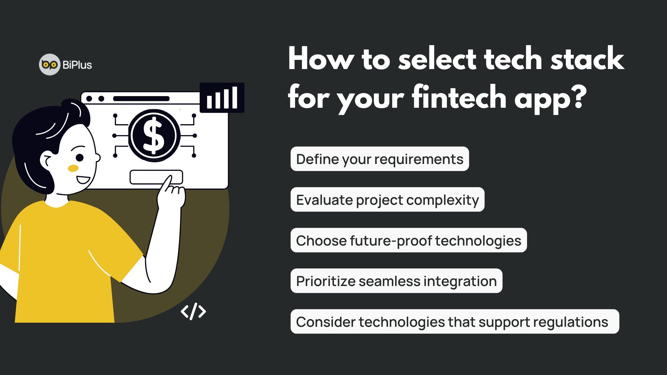How to select tech stack for your fintech app