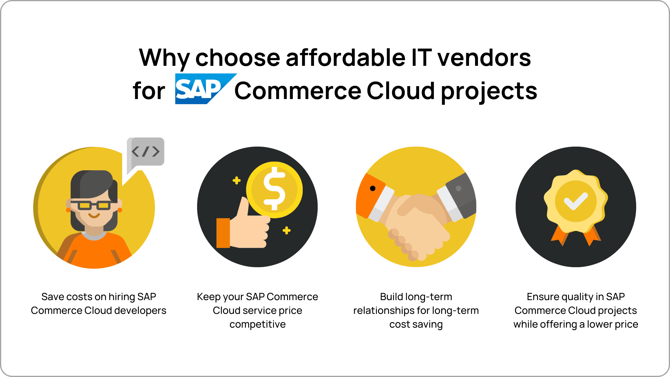 why to select affordable IT vendor for SAP Commerce Cloud project